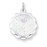 Sterling Silver Special Niece Disc Charm with 20 inch Sterling Silver Chain