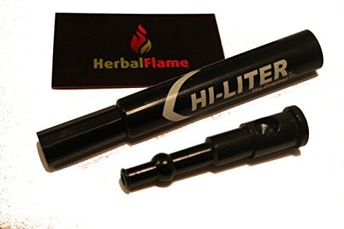 HerbalFlame's Hi Liter Marker Tobacco Pen Pipe Black