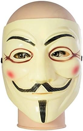 Guy Fawkes, V for Vendetta, Anonymous Mask | Yellow | Ideal for Halloween, Fancy Dress by Nanobits