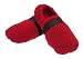Cozy Toes Microwavable Slippers - Red Fleece