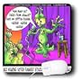 Londons Times Funny Aliens Cartoons - Alien Standup Comedians - Mouse Pads