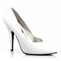 5 Inch Heel Classic Pump (White;12)