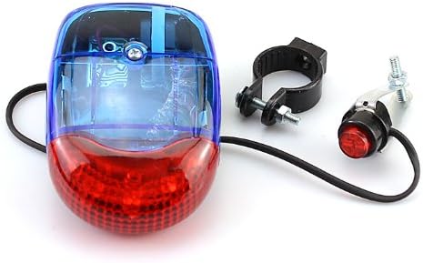 Yunwal Cycle Bicycle Bike 8 Tones Trumpet Electric Horn Bell +Flash Warn Light Lamp