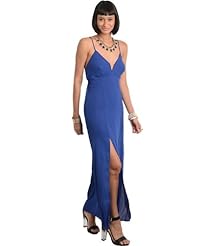 V-neck Short Jersey/Polyester/Spandex/Knit Paisley Halter Sleeveless Spaghetti Strap Summer Ruched Shirred Scoop Neck Maxi Dress 