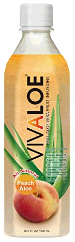 VIVALOE Peach Aloe 16.9fl oz (12 Pack)