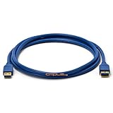 Cmple USB 3.0 A Male to A Female Extension Gold Plated Cable - 6FT (Blue)