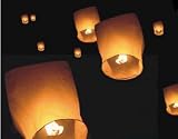 20 PCS Sky Kongming Wishing Fly Lantern - White