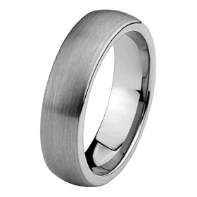 6mm Domed Tungsten Carbide COMFORT-FIT Wedding Band Ring for Men and Women (Size 5 to 15) - Size 5: The World Jewelry Center: Jewelry