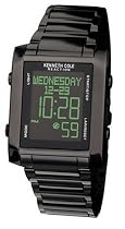 Kenneth Cole Reaction Men's Black Stainless Steel Bracelet Watch #KC3690