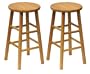 Winsome Wood Wood 24-Inch Counter Stools, Set of 2, Natural Finish