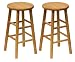Winsome Wood S/2 Wood 24" Counter Stools, Nat. Finish