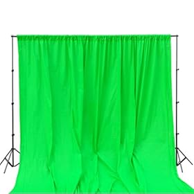 10x10 Ft Photography Green Background Muslin Photo Studio Backdrop