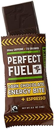 Perfect Fuel Organic and Gluten Free Dark Chocolate + Espresso Energy Bites (1 Pouch, 6 Count)