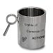 Key of Love - Lights Off. Cameras Off. ACTION; Valentine Gift; Valentine; Valentine's Day; Gift for Him, Gift for Her; For You; Naughty Love; Unique Key Handle; Stainless Steel; Matte Gloss Finish; Coffee Mug; 13 Oz
