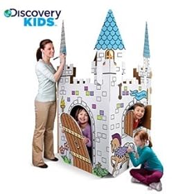  Discovery Kids Eco Friendly Cardboard Play Castle