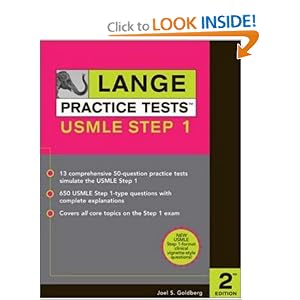 Lange Practice Tests for the USMLE Step 1 (LANGE Reviews USMLE) by Joel Goldberg
