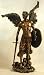ARCHANGEL SAINT MICHAEL SCULPTURE Real Bronze Powder Cast Statue