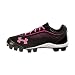 Under Armour Leadoff IV Low Cut JR. Baseball/Softball Cleat Black/Pink Size 6