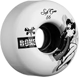 Bones Soft Core 56x34mm 80A Wht Skateboard Wheels (Set of 4)