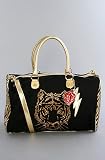 Betsey Johnson The Overnighter in Black Blingin' Tiger,Bags (Handbags/Totes) for Women