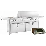 Fire Magic Gas Grills Echelon E1060s Natural Gas Grill W/ One Infrared Burner, Double Side Burner And Magic View Window On Cabinet Cart