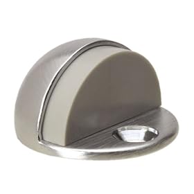  Ives FS133 Polished Brass Cast Brass Floor Door Stop 1 inch Overall Height 1 3/4 inch Diameter Base FS13