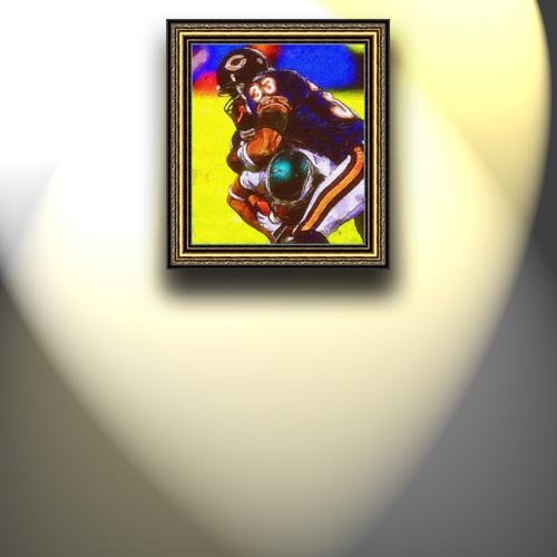 Completely Handpainted American Football Sport Painting, Custom Order FL4075, Oil on Canvas, with Option to Paint Jerry, Brett & Co. from Any Other Favorite Photograph or Picture, Unframed, Size 27'' x 34
