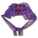 Chiffon Style Purple Victorian Touring Hat