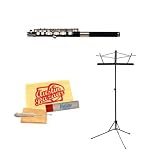Gemeinhardt 4P Composite Piccolo Bundle with Music Stand, Care Kit, and Polishing Cloth