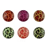 6pcs New Style Leopard Designs Home Button Stickers for iPad ipod iphone