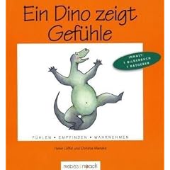 Ein Dino zeigt Gef�hle: F�hlen. Empfinden. Wahrnehmen