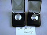 Clarus Qlink Q-Link Silver Pebble Necklace Free Chain
