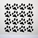 12 PAW PRINTS Wall Room Decal Sticker Pets Dogs Cats | Color: Midnight Black