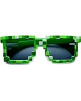 8-Bit Pixel Retro Novelty Gamer Geek Sunglasses Adult Size