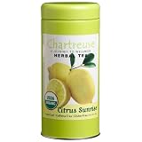 Chartreuse Organic Tea Citrus Sunrise Organic Loose Leaf Herbal Tea, 1.41-Ounce Tins (Pack of 2)