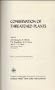 Conservation of Threatened Plants (Advances in Experimental Medicine & Biology (Springer))