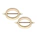 Ruifan 1Pair 14G Nipple Shield Ring Bars 316L Surgical Steel Circle Plating Gold Bar with Spikes Body Piercing Jewelry