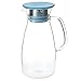 FORLIFE Mist Glass Ice Tea Jug , 34-Ounce, Turquoise