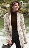 Apparel : Cabled Wrap Sweater Coat