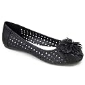 Damenschuhe Ballerinas Slipper perforiertes Leder 533-1