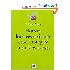 Histoire des id�es politiques dans l'Antiquit� et au Moyen Age