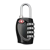 Intimesy 南京錠 番号式ダイヤル錠 ダイヤル式ロック ナンバーロック 防盗錠 荷物ロック パスワードロック 軽量型 ブラック