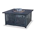 UniFlame Propane ( LP ) Gas Outdoor Fireplace with Ceramic Tile Mantel