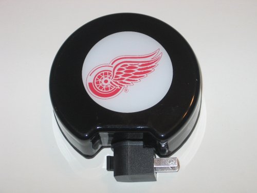 DETROIT RED WINGS 3-D Logo Puck Shaped NIGHT LIGHT.
