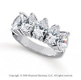 Palladium 5 Stone 3 3/4 Carat Diamond Anniversary Band