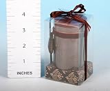 Layered Pillar Candle 5cm X 7.5cm - Jewel Design (750067)