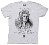 Big Bang Theory - Oh Gravity Adult T-shirt in Ice Grey