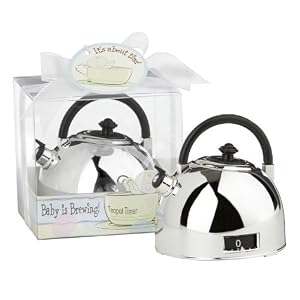 Kate Aspen It's About Time - Baby Is Brewing Teapot Timer by Kateaspen