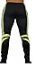 Kids Skinny Soccer Pants Training Sweat Sport Gym Athletic Tight Fit (YOUTH-S, BLACK/WHITE)