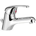 Sanifri 470010790 Wachtisch- Einhebelmischer SaniNorm, mit Ablaufgarnitur 1/4", 40mm Kerox-Klick-Klack-Kartusche